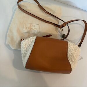 NWOT Ulla Johnson Shearling And Leather Crossbody Bag Imogen Convertible